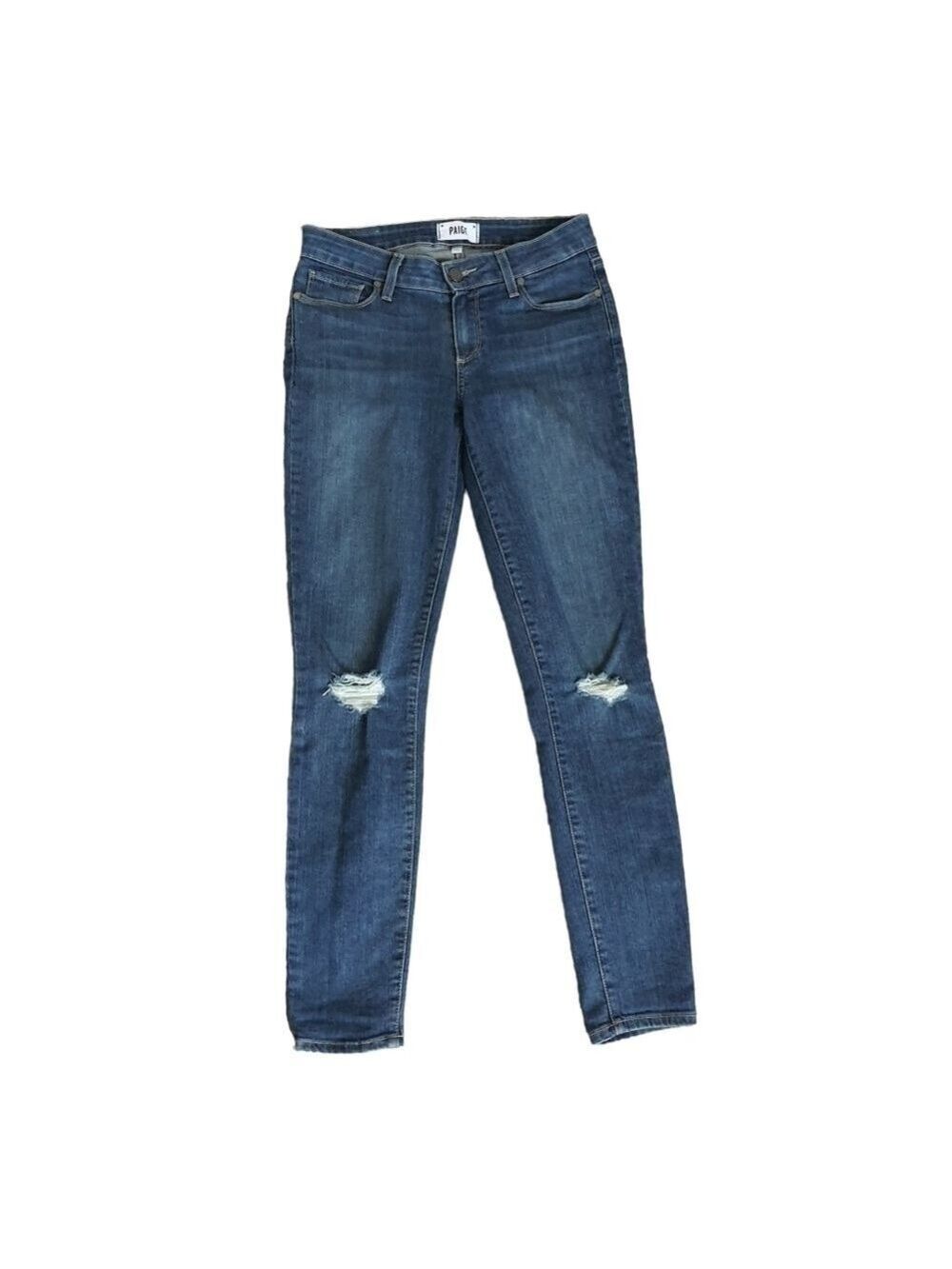 Paige Verdugo Ankle Jeans, Distressed, Ripped, Womens Size 27